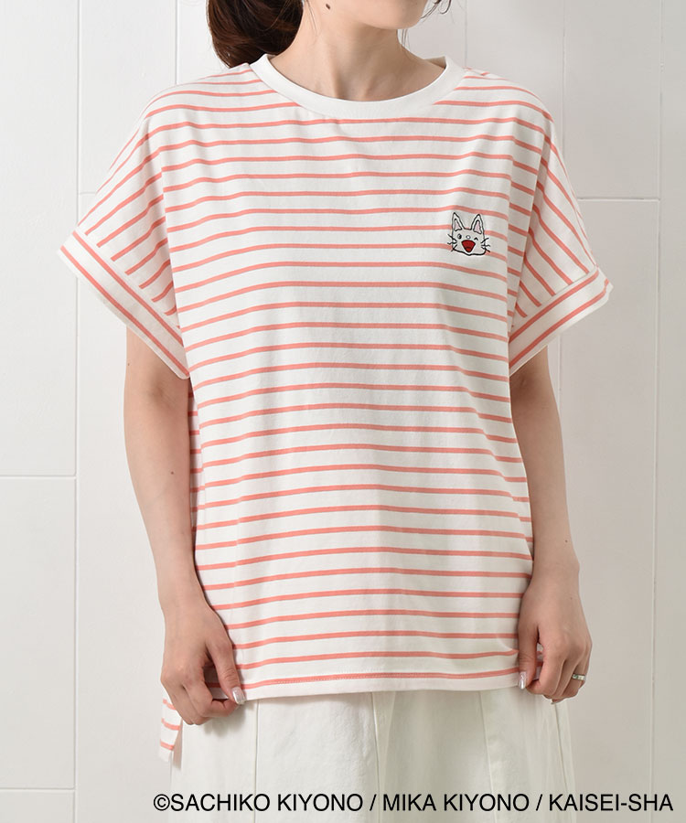 ノンタンボーダー刺繍Tシャツ