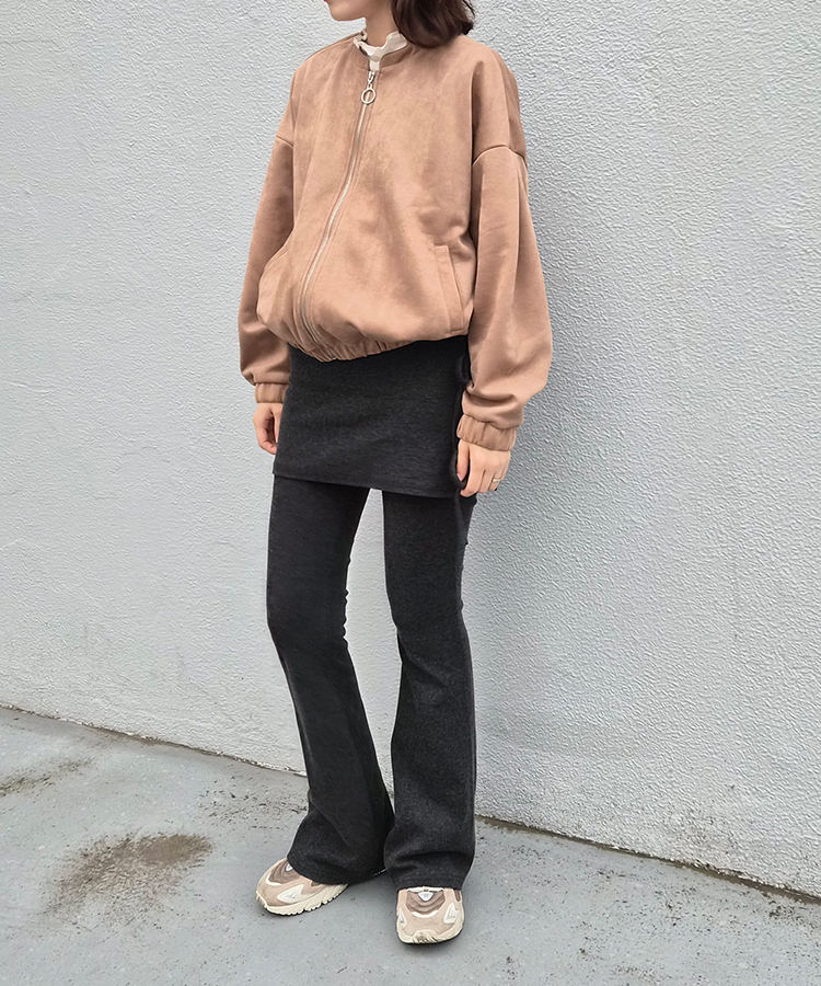 スエードポンチジップ ブルゾン