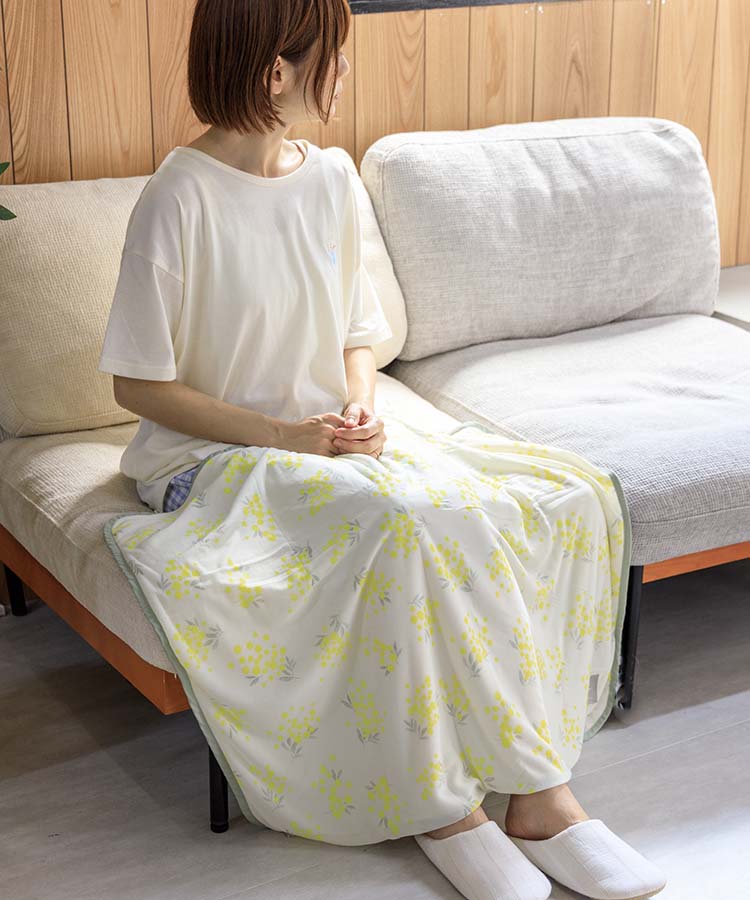 フレスコ冷感3wayひざ掛け
