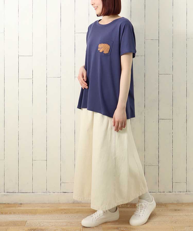 ≪SALE≫木彫りのクマサガラTシャツ