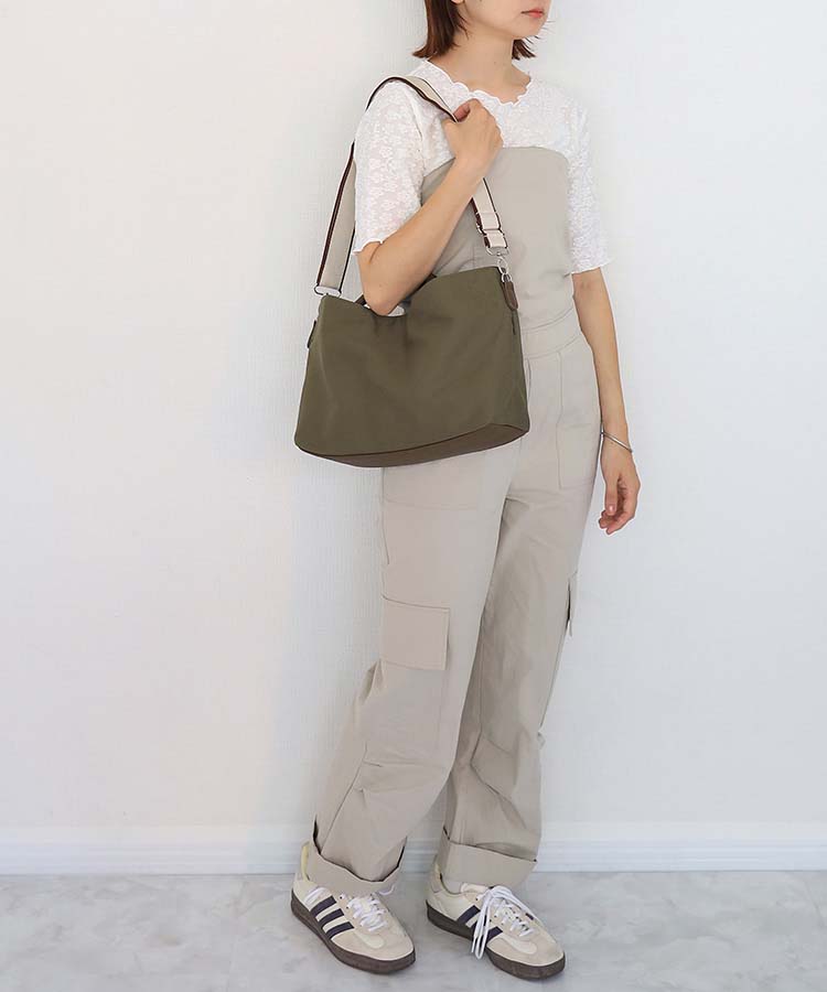 ≪SALE≫キャンバス合皮2WAYトート