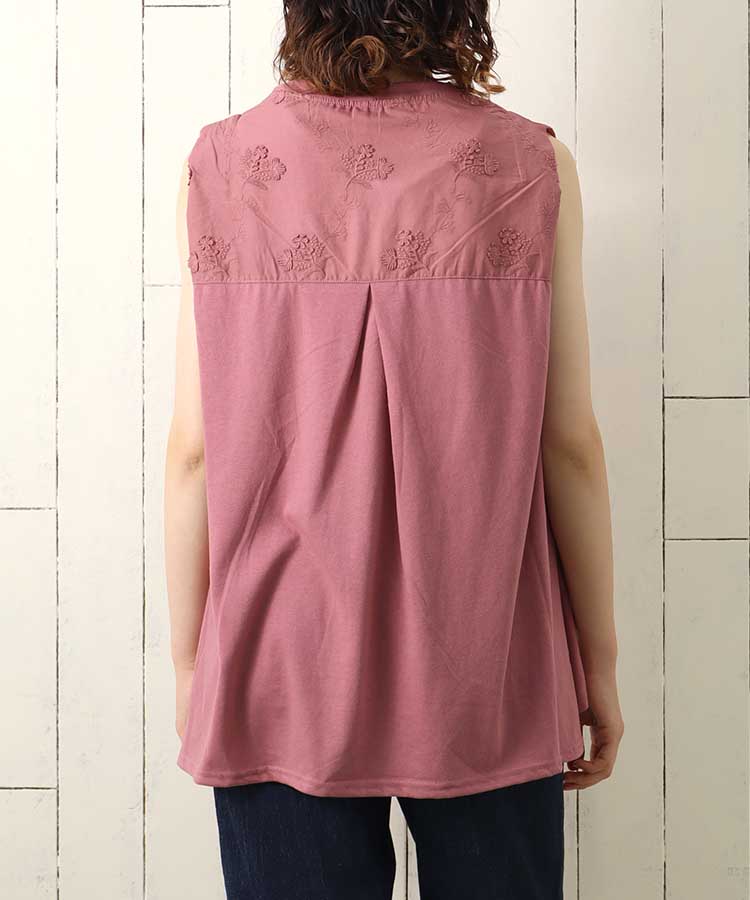 ≪SALE≫ノースリーブ3D刺繍ブラウス