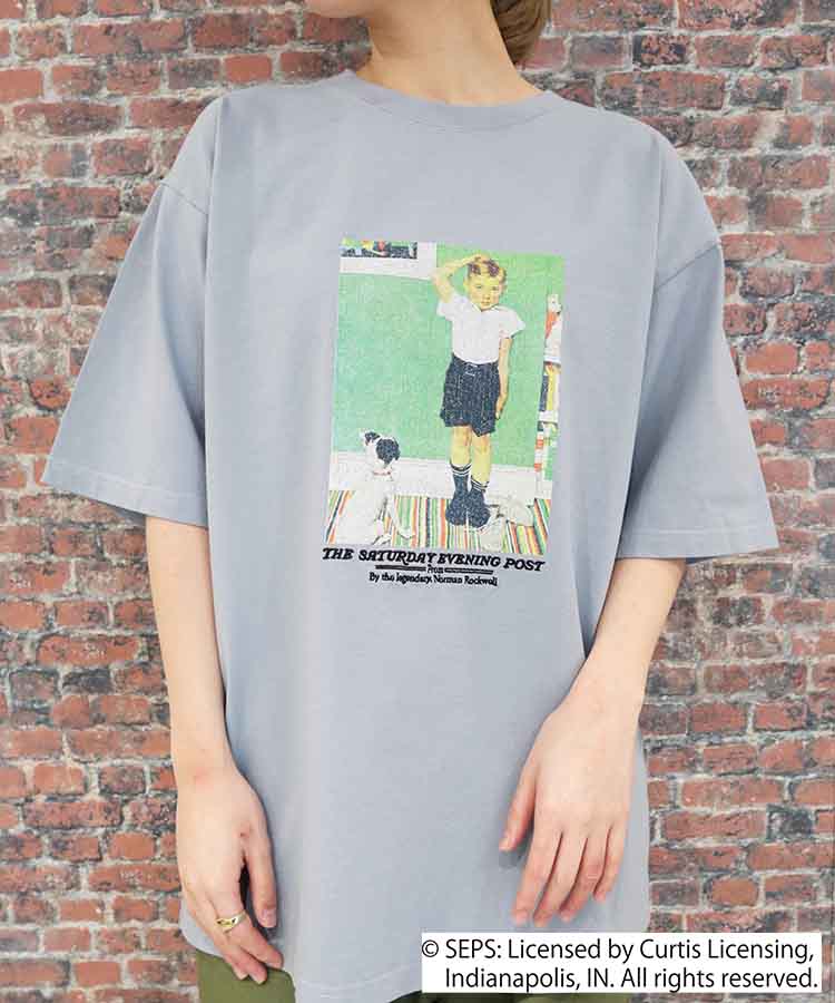 BOY＆DOGプリントTシャツ