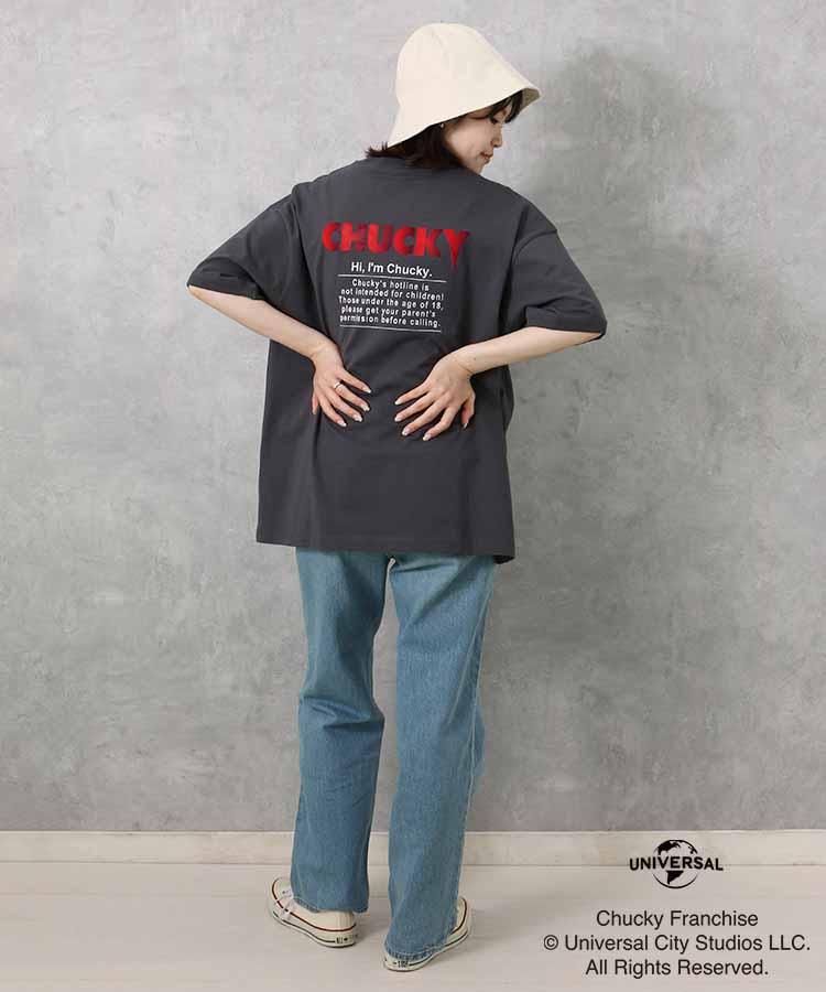 CHUCKYバンド風イラストTシャツ