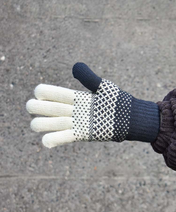 ≪SALE≫ノルディック柄ニットグローブ