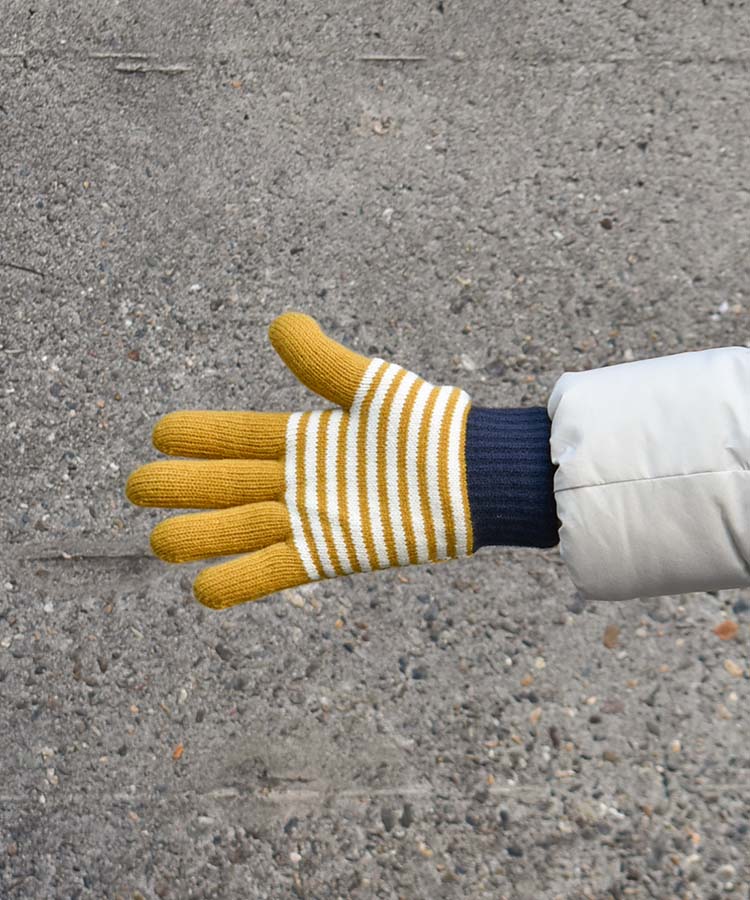 ≪SALE≫ボーダーニットグローブ