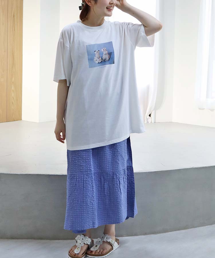 CYILABOプリントTシャツ