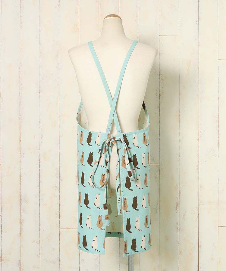 プリント総柄エプロン