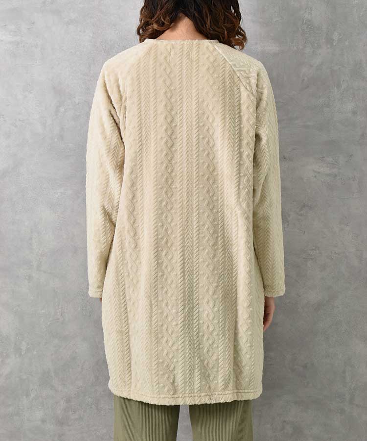 型押しマイクロノーカラーガウン26