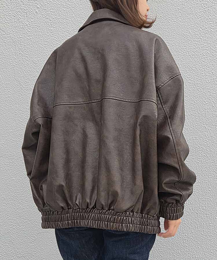 フェイクレザージャケット