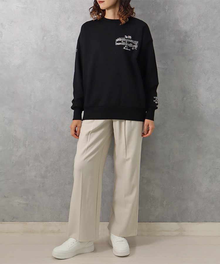 ベートーヴェン楽譜刺繍スウェット