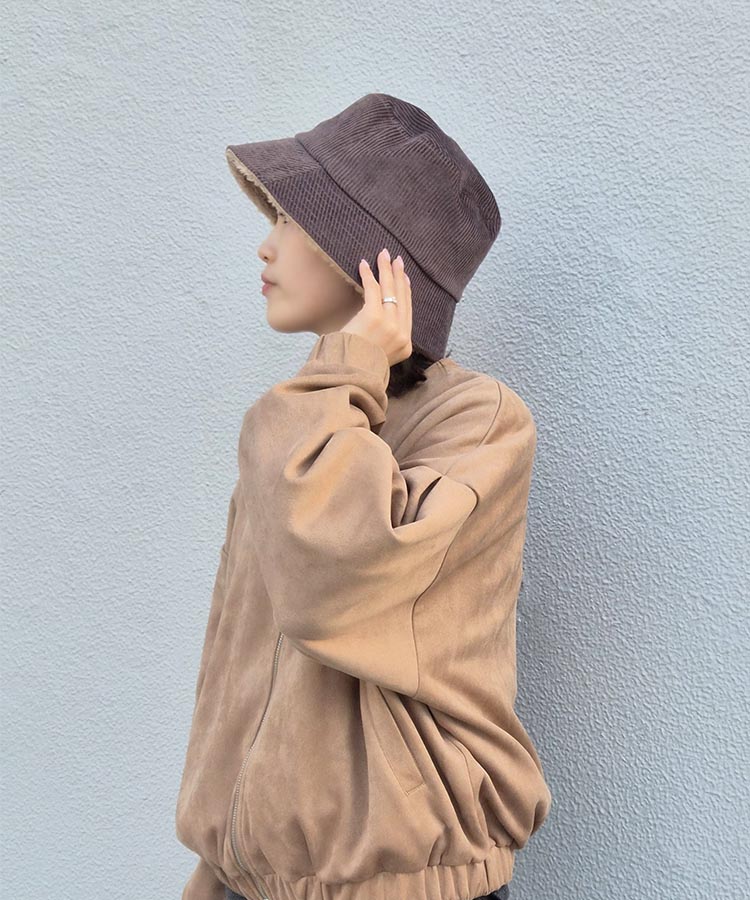 コーデュロイボアハット