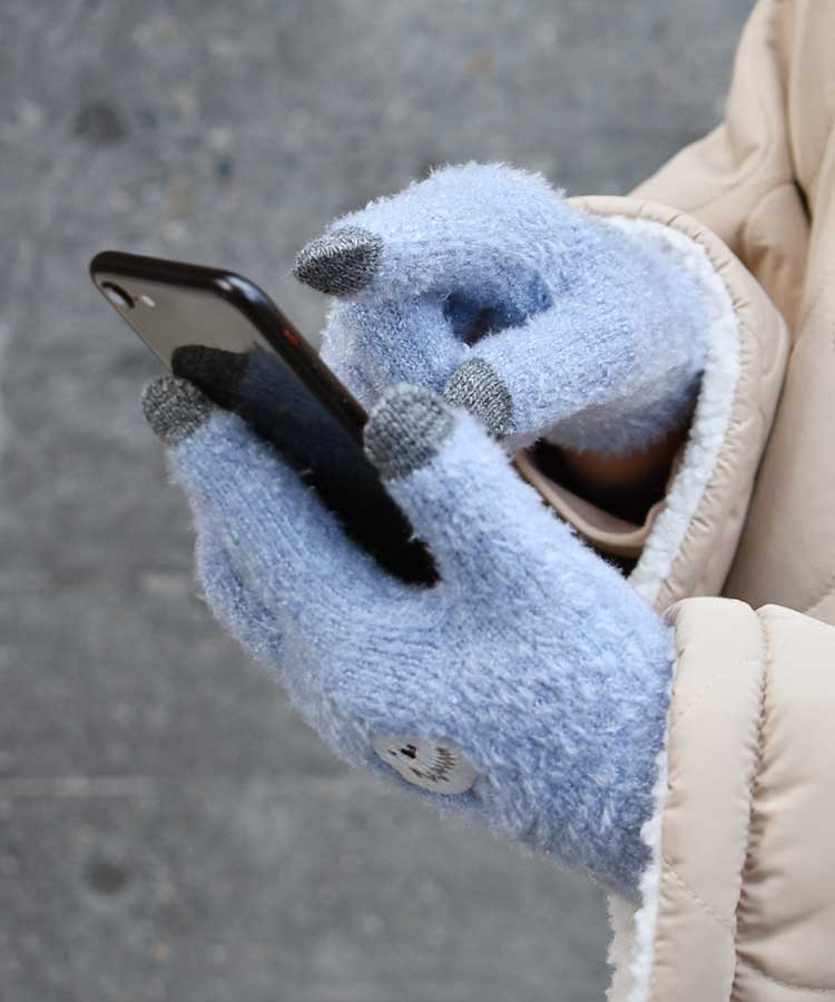 アニマル刺繍グローブ