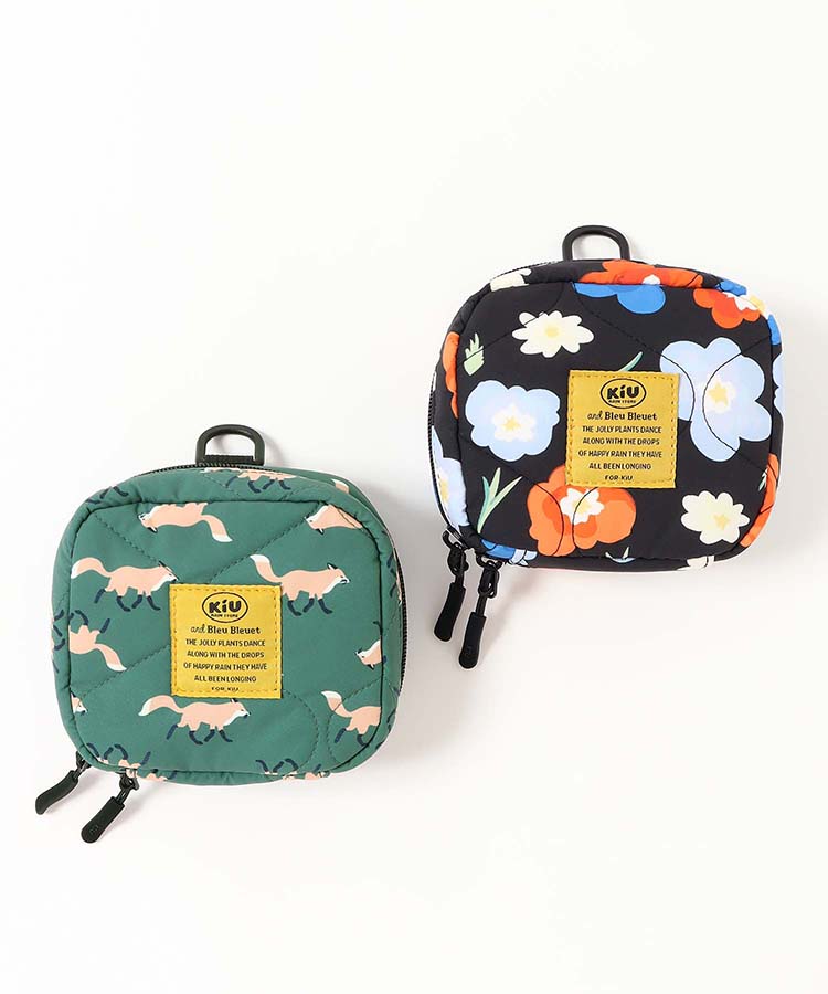 【KiU and BleuBleuet】KiUパデッドスクエアポーチ