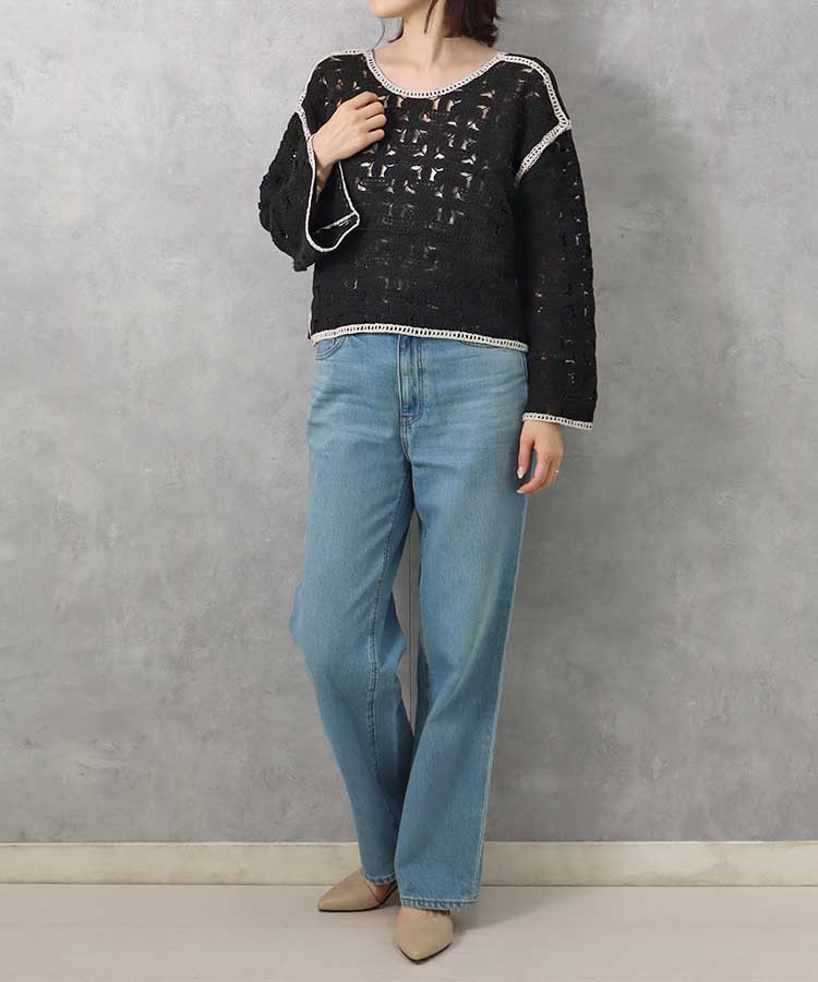 ≪SALE≫【WEB限定】クロシェ前後2wayトップス