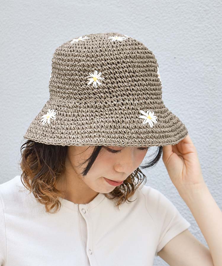 ≪SALE≫フラワーデザインペーパーハット