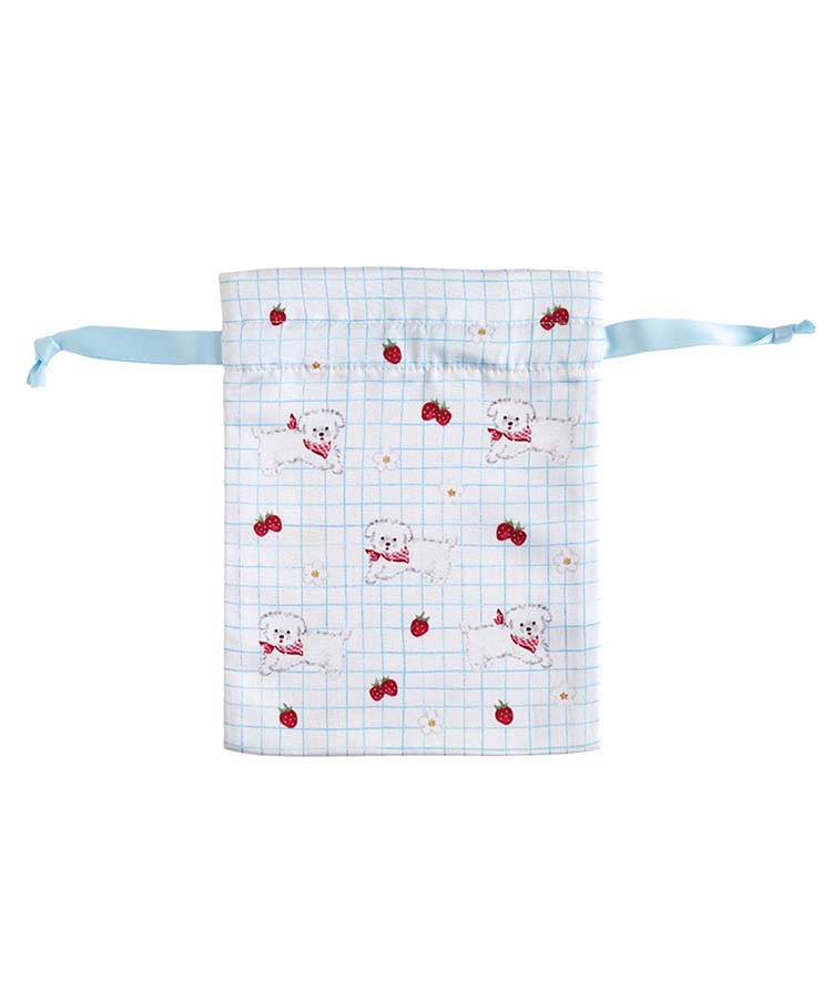 利光春華サテン巾着