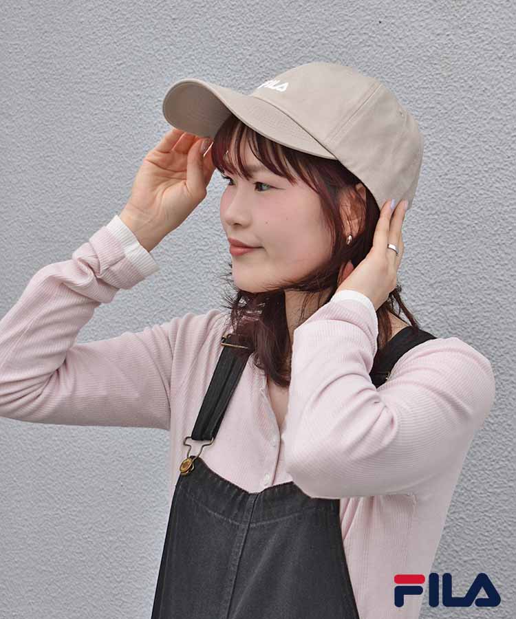 FILAフラワー刺繍キャップ