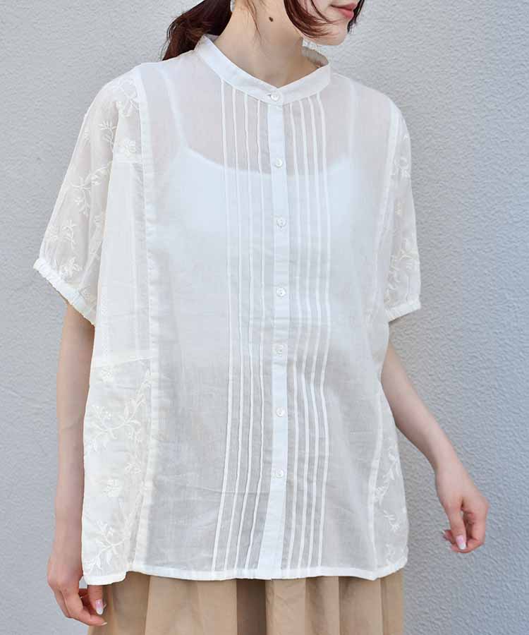 ≪SALE≫ピンタックドルマンブラウス