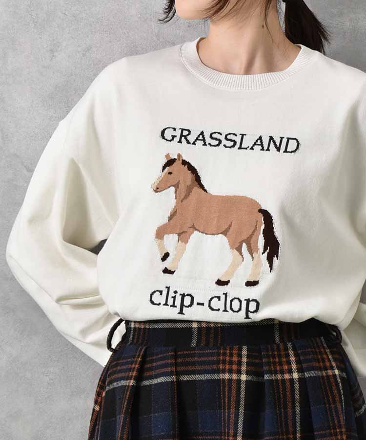 horse clip-clopニット
