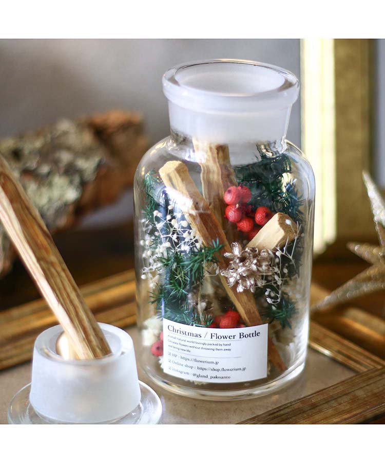 Positive Energy Palo Santoフラワーボトルクリスマス