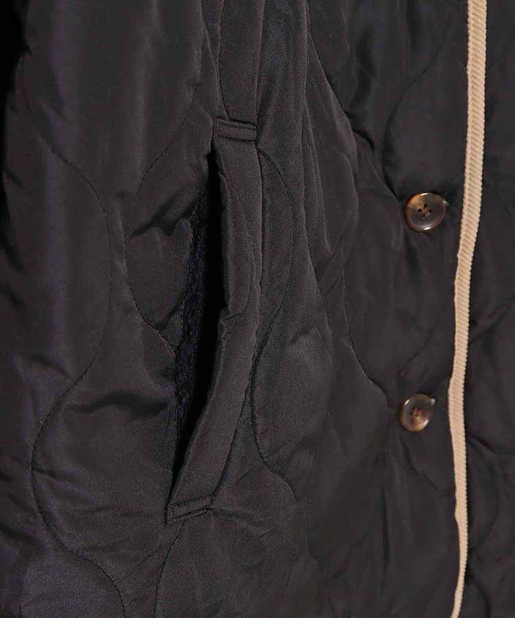 ≪SALE≫付け袖3wayリバーシブルキルトボアブルゾン