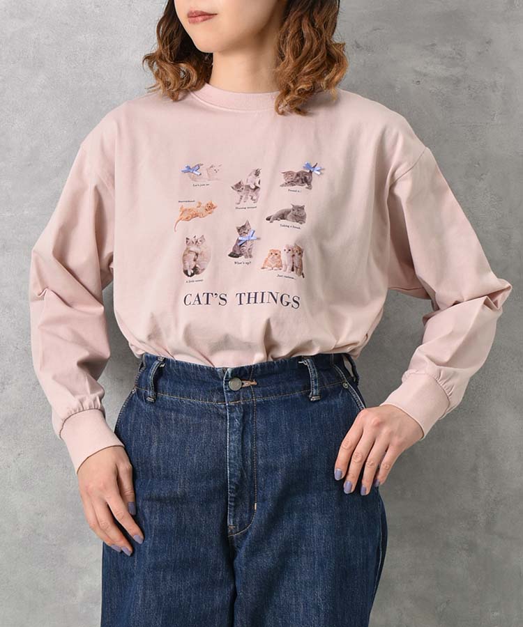 le petale CATsリボンロンT
