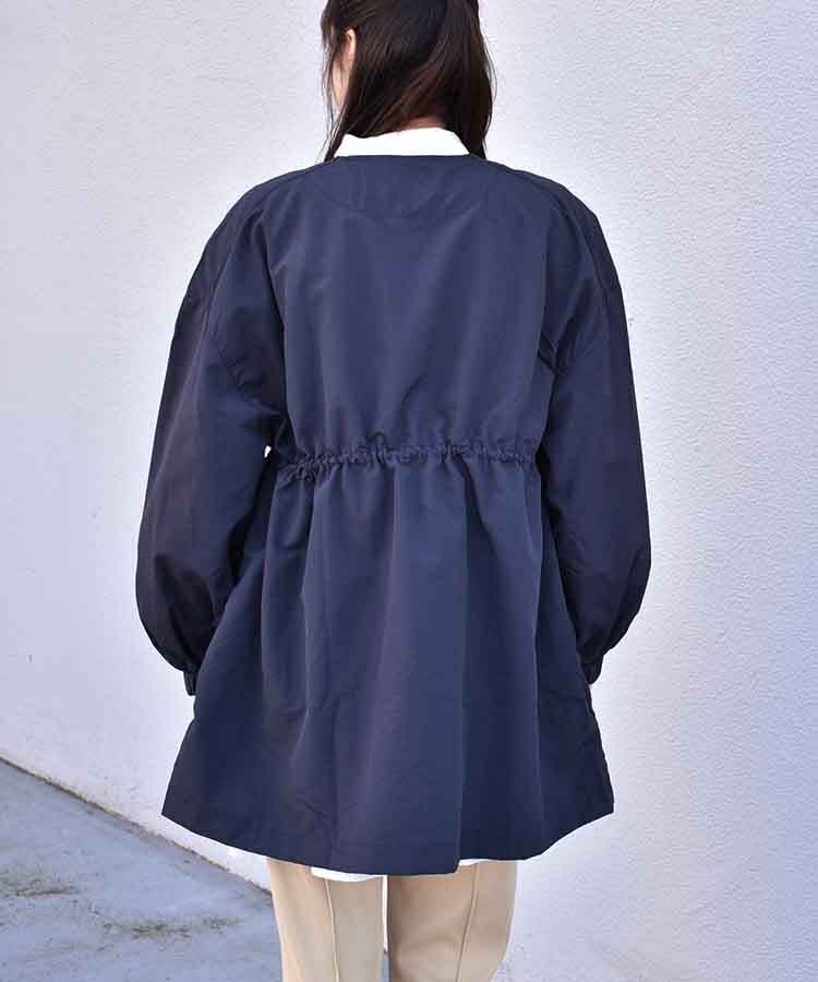 撥水加工ミドル丈コート