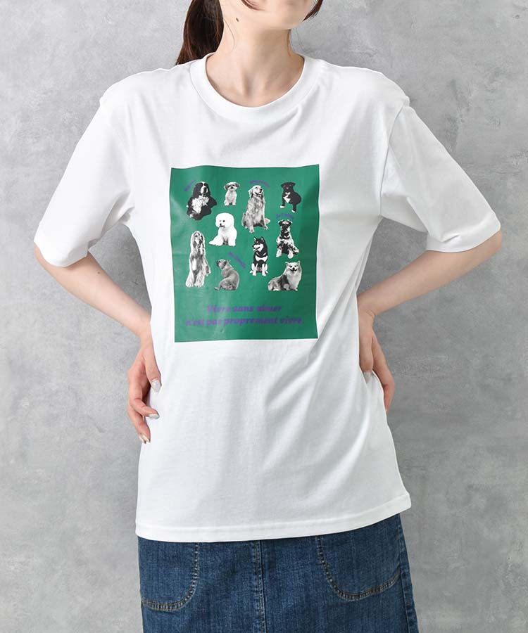 ≪SALE≫モノクロームペットTシャツ
