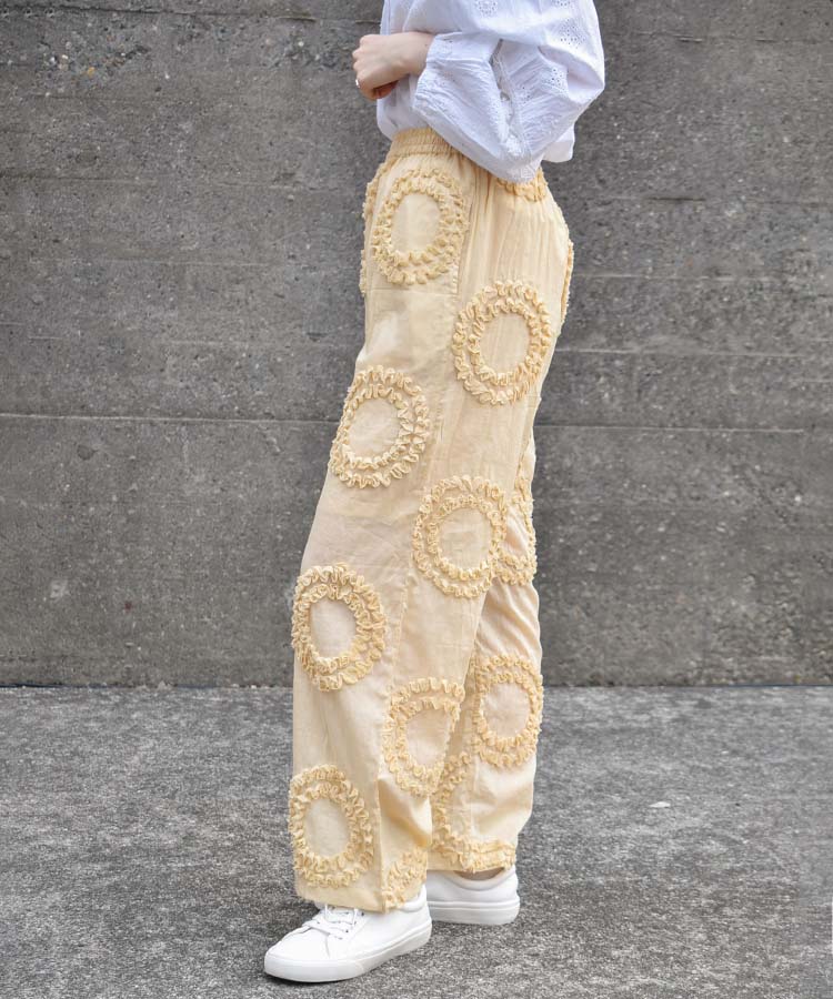 サークル柄パンツ