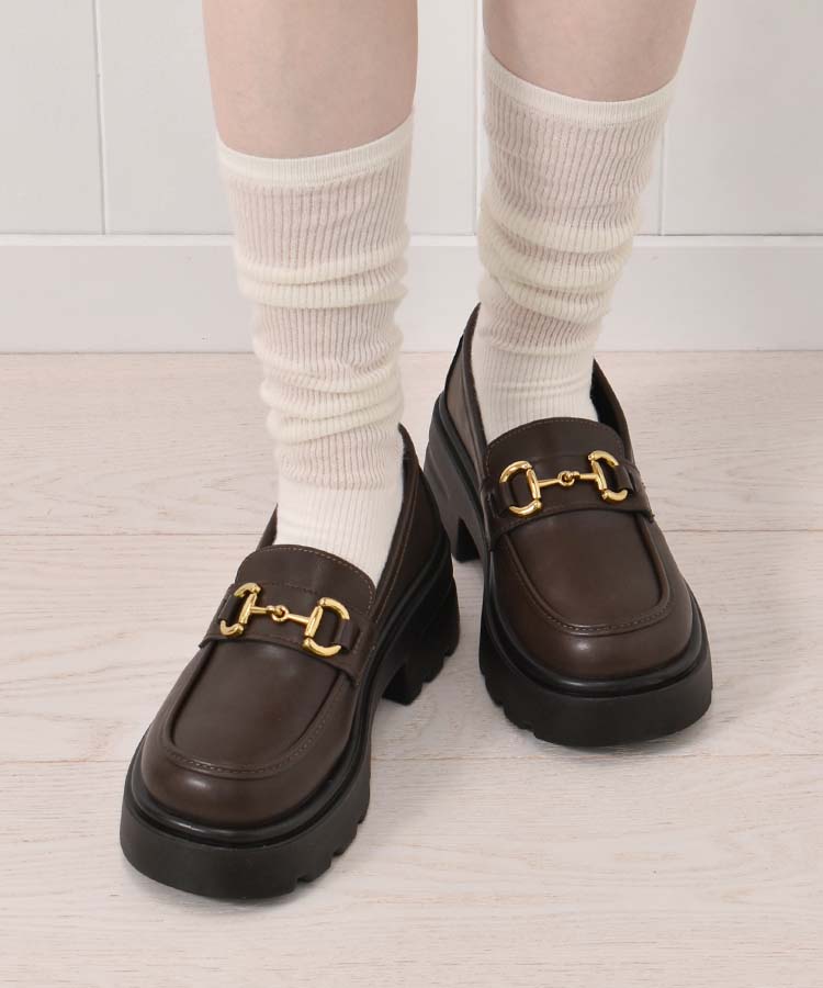 ≪SALE≫【WEB限定】ビット厚底ローファー