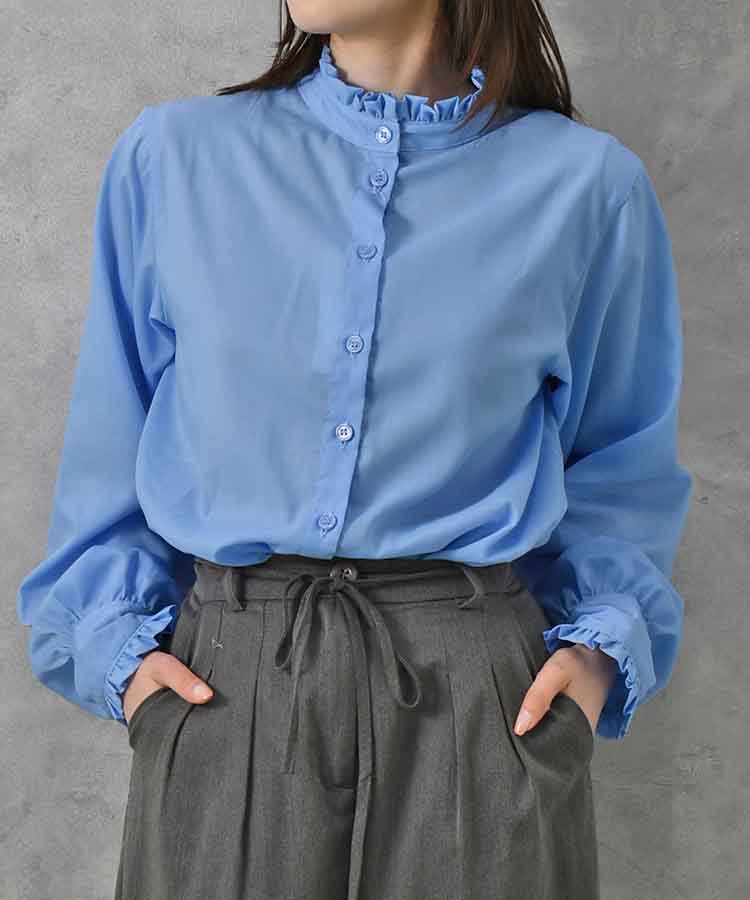 プチフリルブラウス