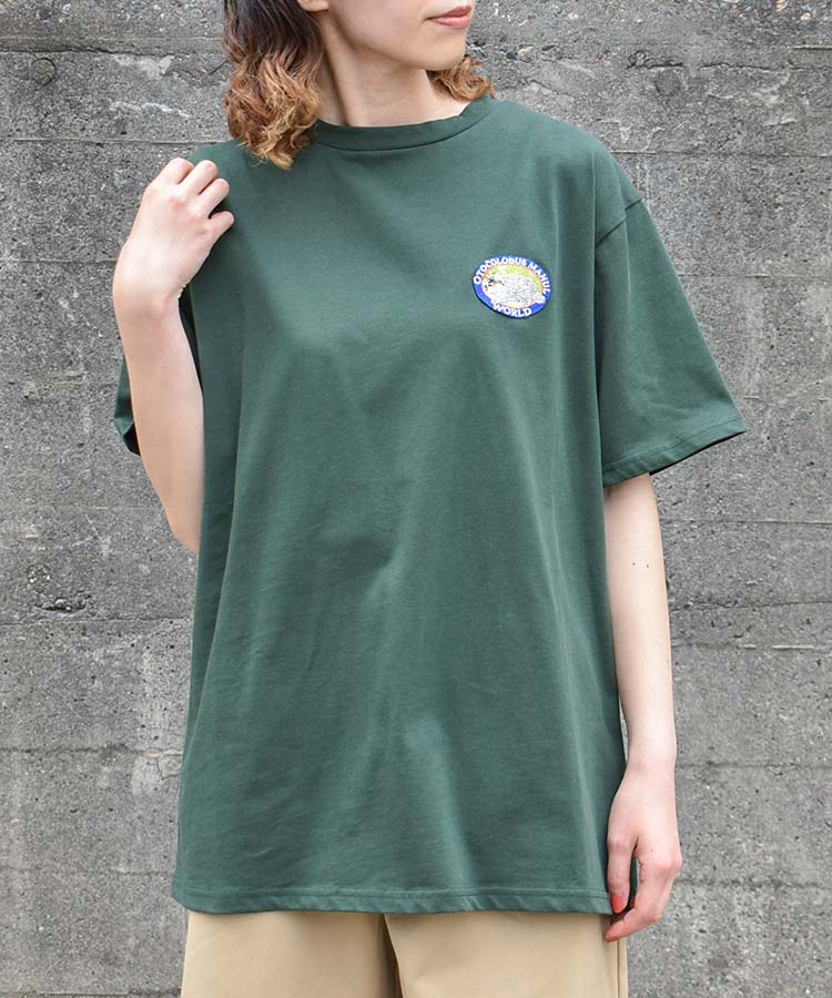 アニマルワッペン刺繍Tシャツ