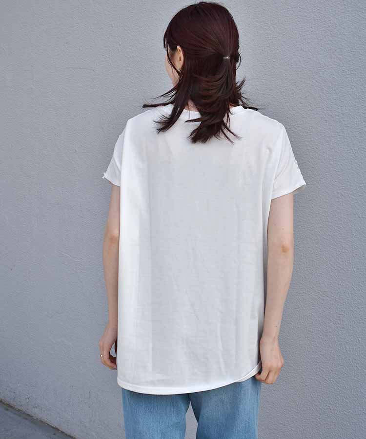 フラワー3D刺繍TシャツNO3