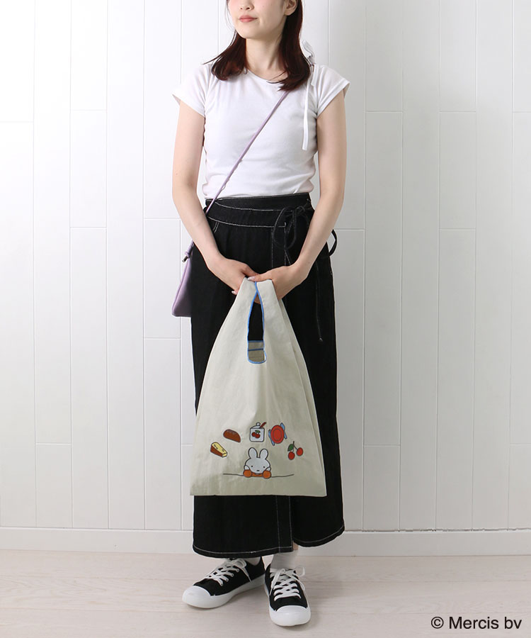 BRUNA MOTIF EMBROIDERYショッピングバッグ