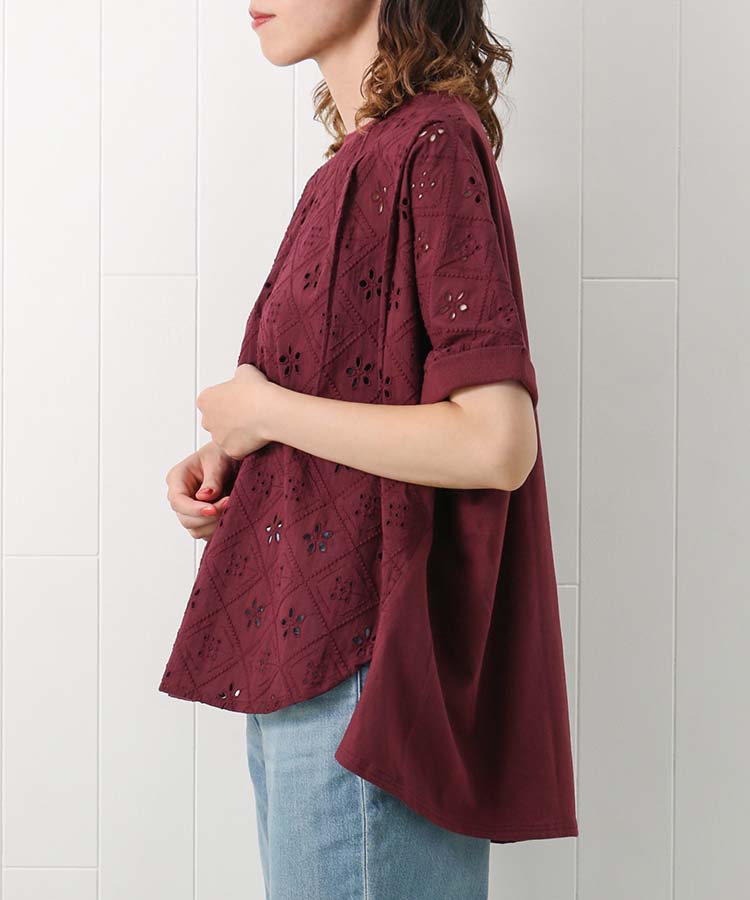 シフリー刺繍プルオーバー