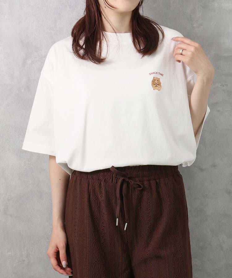 ≪SALE≫ハムスター刺繍Tシャツ