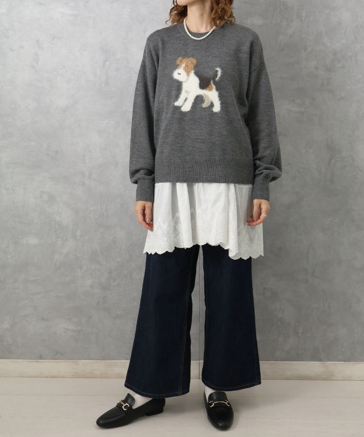 le petale dogニットプルオーバー