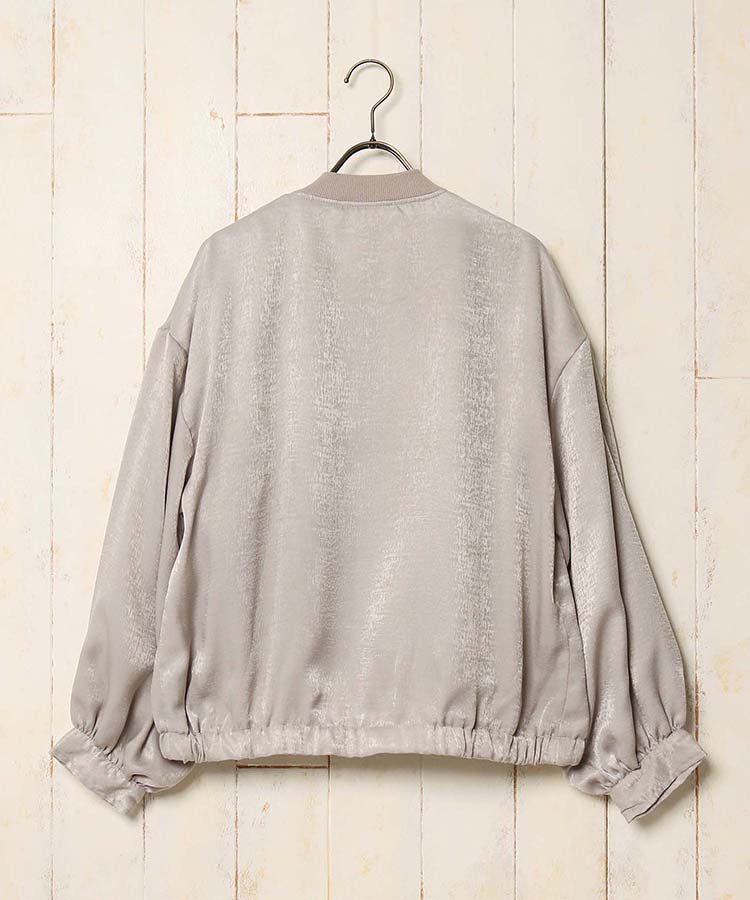 ≪OUTLET≫マットサテンブルゾン
