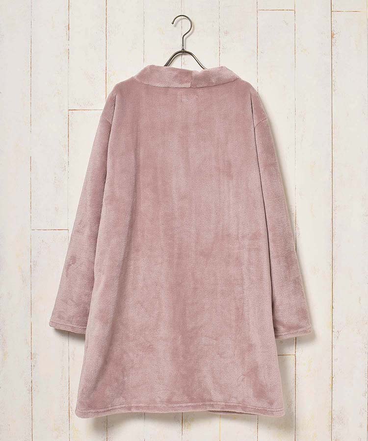 ≪OUTLET≫厚手フランネルＶネックガウン