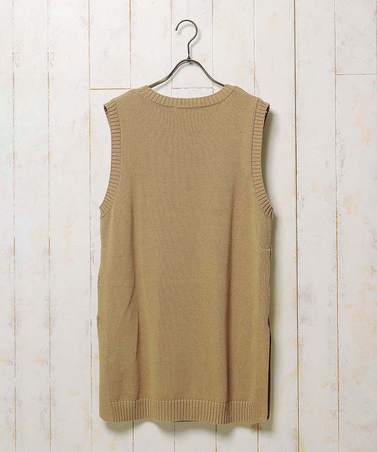 ≪SALE≫ニットロングベスト