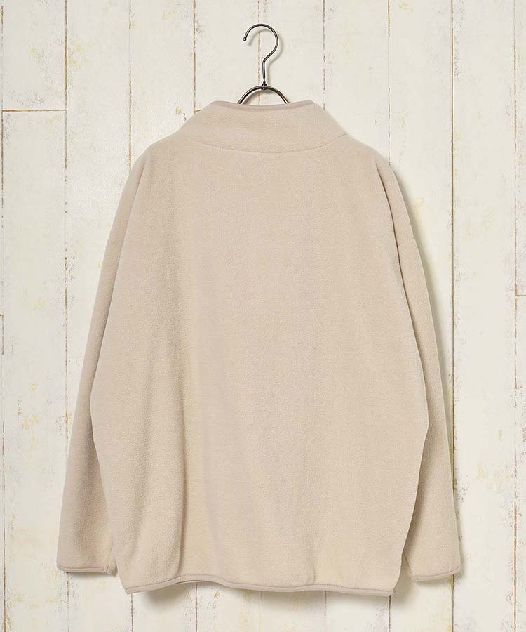 ≪OUTLET≫フリースポケット付きハイネックブルゾン