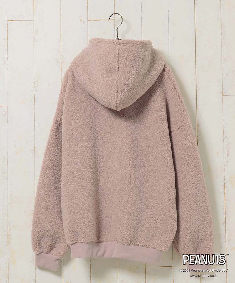 ≪SALE≫スヌーピーフェイスボアパーカー