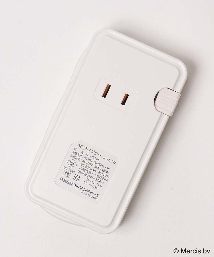 ミッフィーUSB2ポート付ACタップ