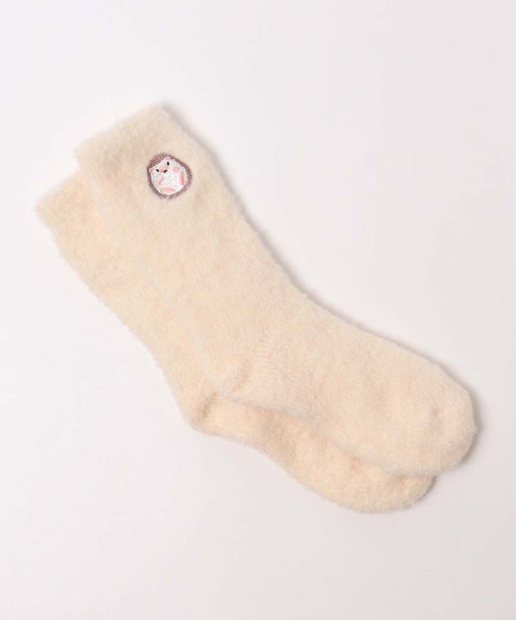 ≪SALE≫いきもの刺繍ルームソックス