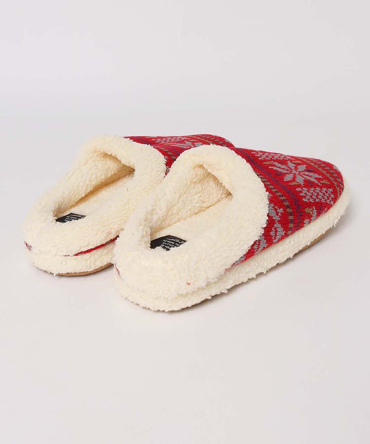 ≪OUTLET≫ニットスリッパ小雪