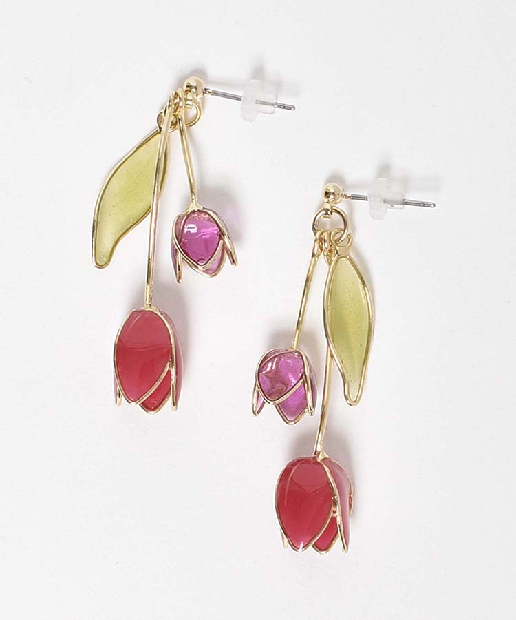 ≪SALE≫ツインチューリップピアス