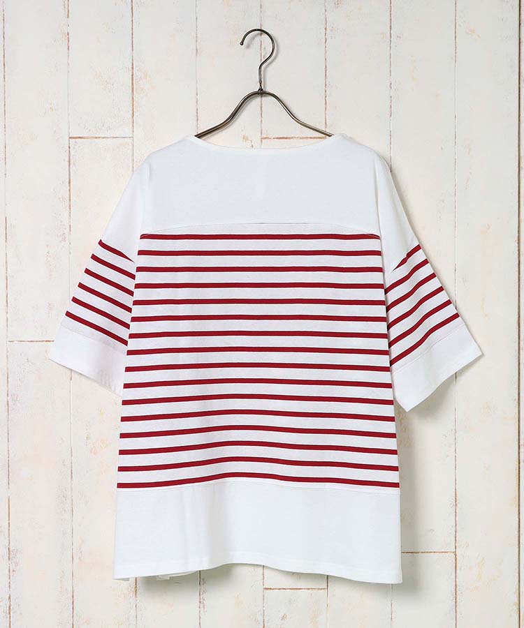 ≪OUTLET≫切り替えバスクTシャツ