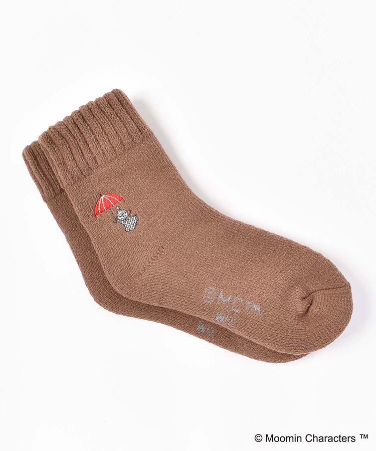 ミイパラソル刺繍パイルルームソックス