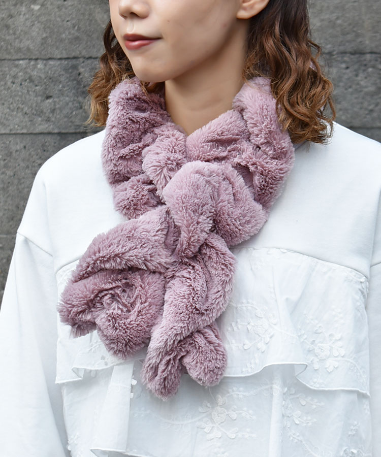 ≪SALE≫くるくるファーマフラー